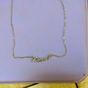 Feminist necklace